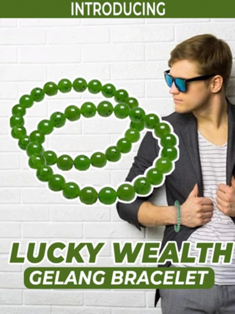 Handmade Green Aventurine Wealth Bracelet for Men and Women - Natural Beaded Charm Bracelet for Good Luck and Prosperity