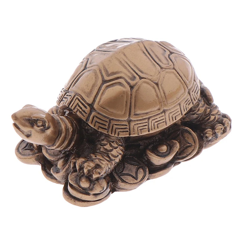 1PC Gold Turtle Decoration Dragon Turtle Home Decoration TV Cabinet Decoration Ornaments Ornaments Feng Shui Furniture