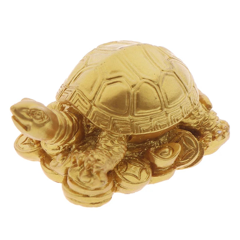 1PC Gold Turtle Decoration Dragon Turtle Home Decoration TV Cabinet Decoration Ornaments Ornaments Feng Shui Furniture