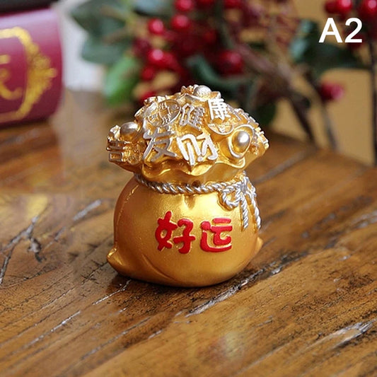 Chinese Citrine Money Tree God Feng Shui Fa Cai Lucky Fortune Miniature New Year Home Decorating Desktop Car Cabinet Ornaments