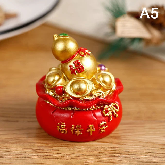 Chinese Citrine Money Tree God Feng Shui Fa Cai Lucky Fortune Miniature New Year Home Decorating Desktop Car Cabinet Ornaments