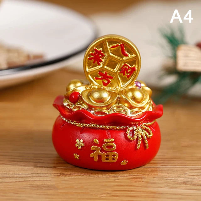 Chinese Citrine Money Tree God Feng Shui Fa Cai Lucky Fortune Miniature New Year Home Decorating Desktop Car Cabinet Ornaments