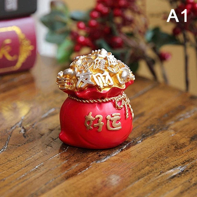 Chinese Citrine Money Tree God Feng Shui Fa Cai Lucky Fortune Miniature New Year Home Decorating Desktop Car Cabinet Ornaments