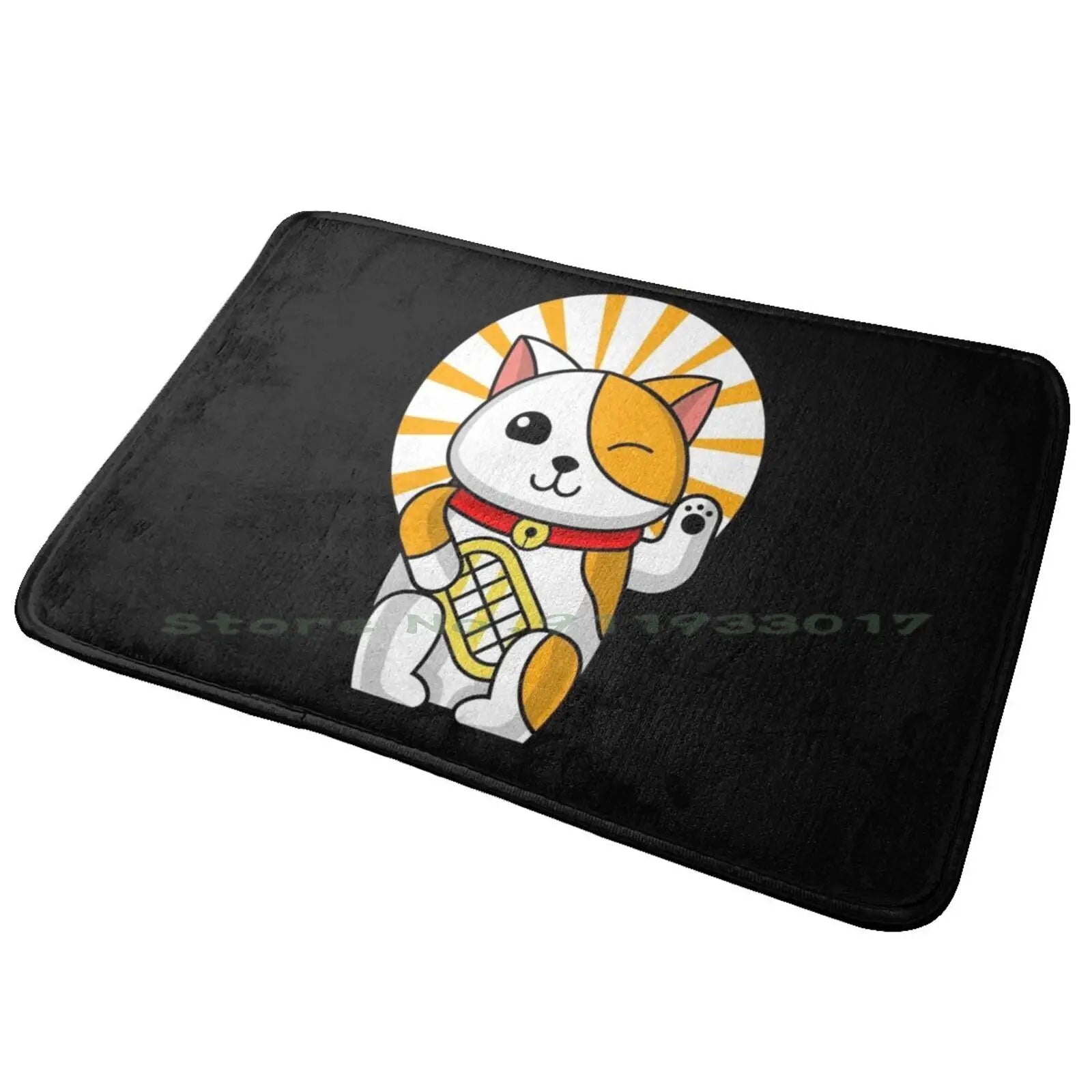 Kawaii Maneki Neko Entrance Door Mat Bath Mat Rug G Dragon T O P Gdragon T O P Top Pookipsy Anti-Slip Bedroom Kitchen Foot Mat