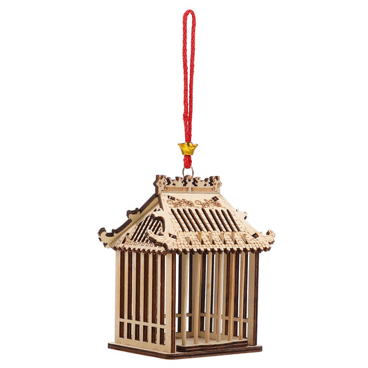 Wooden Grasshopper Cage- 1Pc Garden Hanging Insect Cage for Cricket Grasshopper, Insect Bug Habitat ( Light Brown )