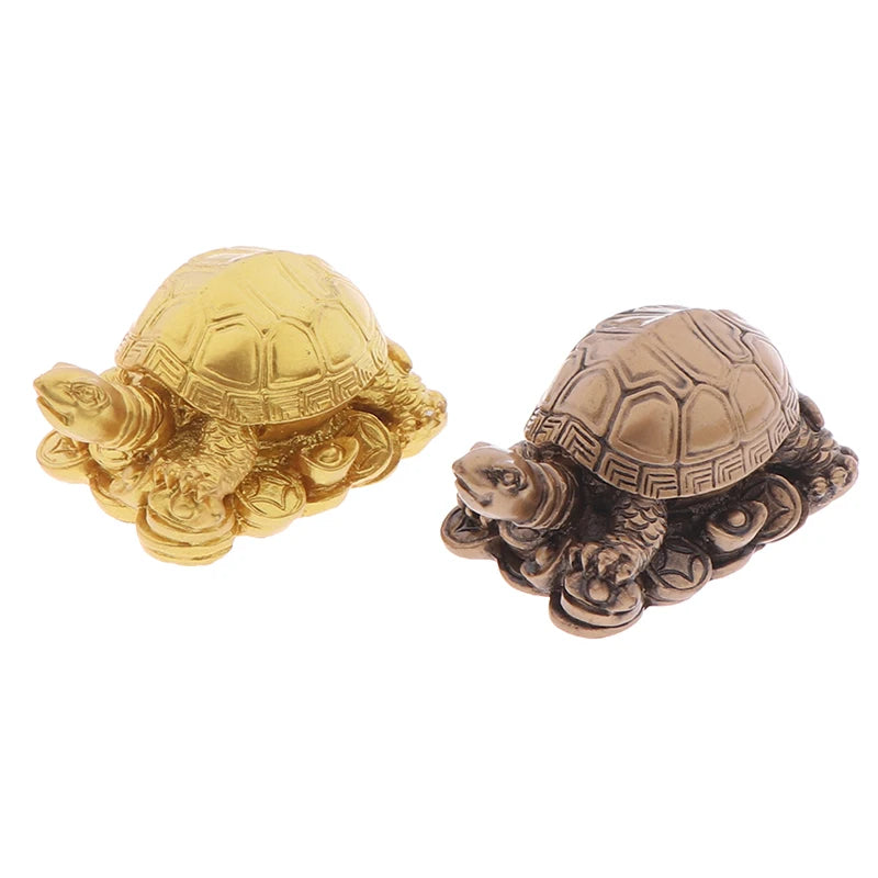 1PC Gold Turtle Decoration Dragon Turtle Home Decoration TV Cabinet Decoration Ornaments Ornaments Feng Shui Furniture