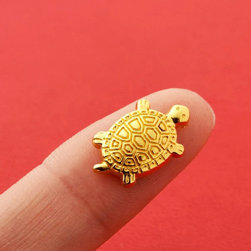 Feng Shui Money Turtle Temple Mini Golden Tortoise Guarding Praying Lucky Wealth Home Decor Lucky Gift