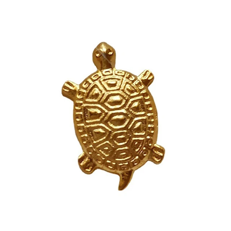 Feng Shui Money Turtle Temple Mini Golden Tortoise Guarding Praying Lucky Wealth Home Decor Lucky Gift